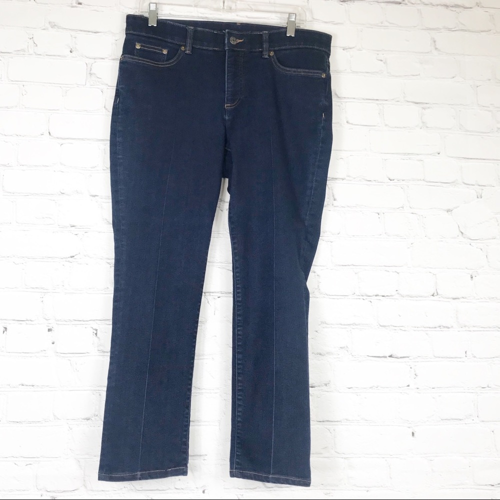 Dark Wash Blue Chaps Denim Jeans